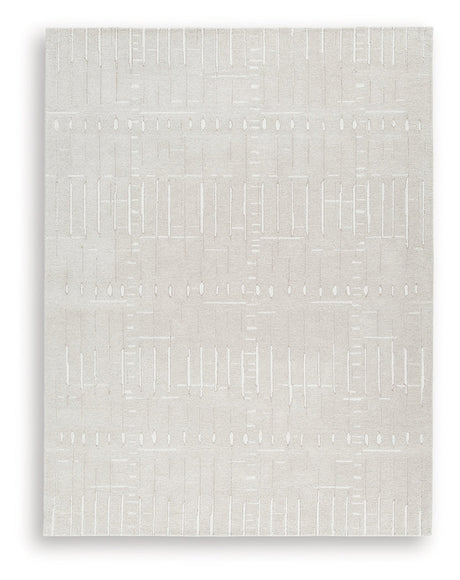 Wolbert Tan/Ivory Large Rug by Ashley at Eve Furniture