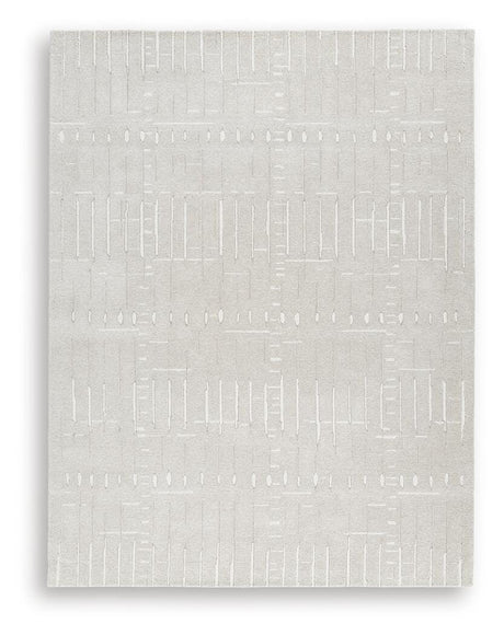 Wolbert Tan/Ivory Large Rug by Ashley at Eve Furniture