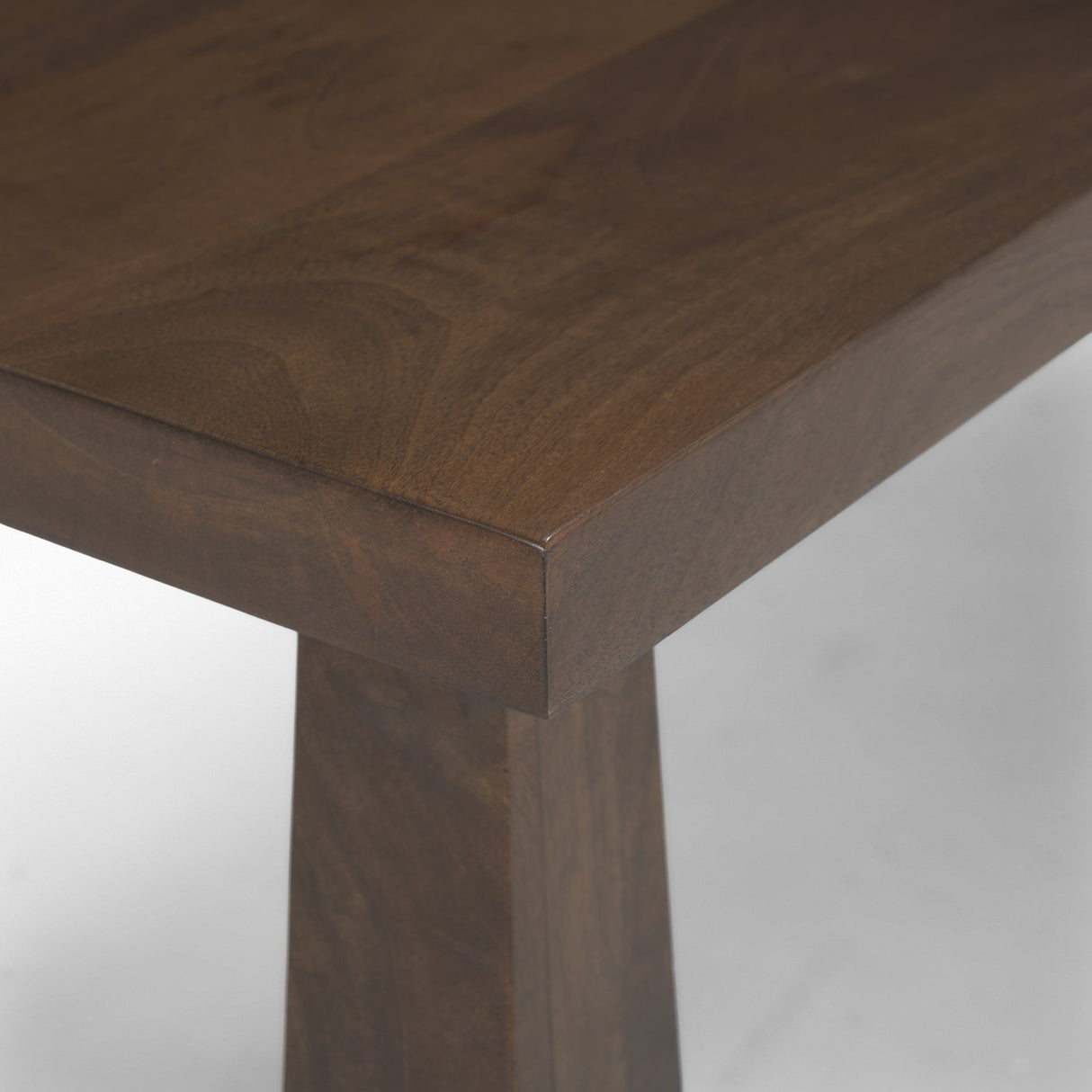 Wolcott Rectangular Dark Brown Solid Wood Bench by Mercana at Eve Furniture
