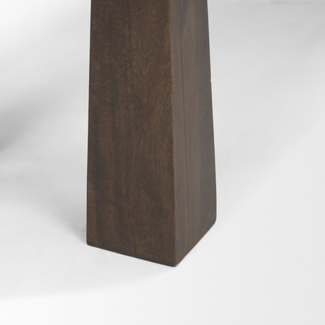 Wolcott Rectangular Dark Brown Solid Wood Bench by Mercana at Eve Furniture