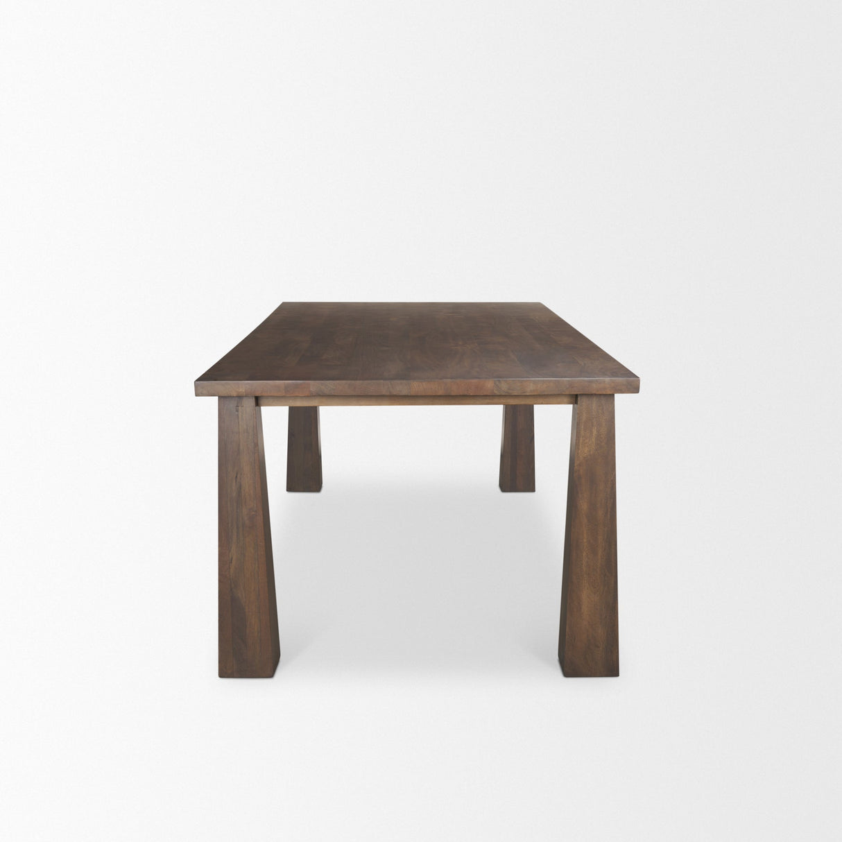 Wolcott Rectangular Dark Brown Solid Wood Dining Table by Mercana at Eve Furniture