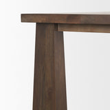 Wolcott Rectangular Dark Brown Solid Wood Dining Table by Mercana at Eve Furniture