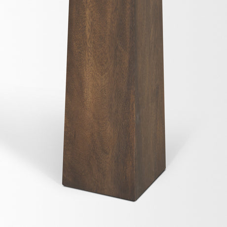 Wolcott Rectangular Dark Brown Solid Wood Dining Table by Mercana at Eve Furniture
