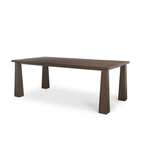 Wolcott Rectangular Dark Brown Solid Wood Dining Table by Mercana at Eve Furniture