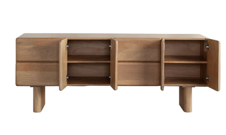 Wolfe Oak Wood Sideboard by Diamond Sofa at Eve Furniture