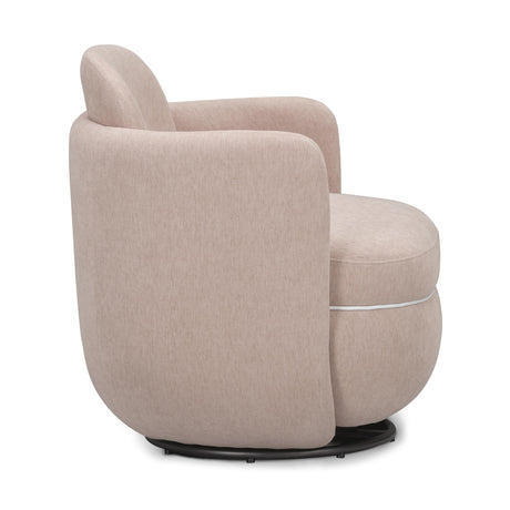 Wolfie Chenille Swivel Chair by TOV Furniture at Eve Furniture