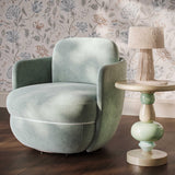 Wolfie Velvet Swivel Chair by TOV Furniture at Eve Furniture