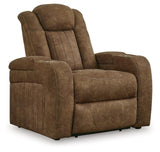 Wolfridge Brindle Power Recliner by Ashley at Eve Furniture