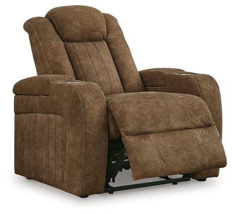 Wolfridge Brindle Power Recliner by Ashley at Eve Furniture