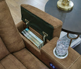 Wolfridge Brindle Power Recliner by Ashley at Eve Furniture