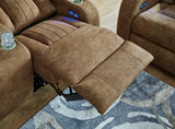Wolfridge Brindle Power Recliner by Ashley at Eve Furniture