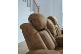 Wolfridge Brindle Power Reclining Sofa, Loveseat and Recliner by Ashley at Eve Furniture