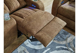 Wolfridge Brindle Power Reclining Sofa, Loveseat and Recliner by Ashley at Eve Furniture