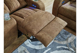 Wolfridge Brindle Power Reclining Sofa & Loveseat by Ashley at Eve Furniture