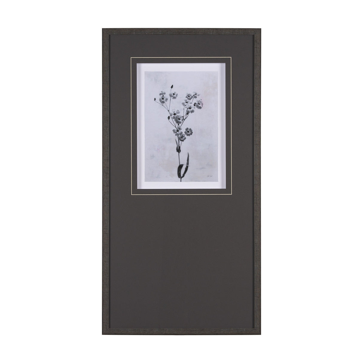 Wonderful Wildflowers XV Neutral by Deborah Revell a Hand Embellished Framed Art Print Matted under by Mercana at Eve Furniture