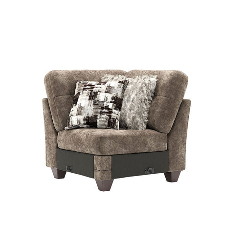 Wonderland Cola Brown 6-Piece RAF Sectional by New Era Innovations at Eve Furniture