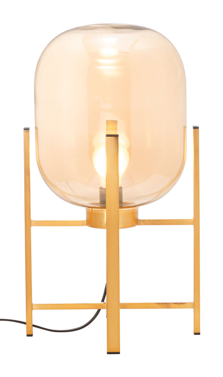 Wonderwall Gold Table Lamp by Zuomod at Eve Furniture