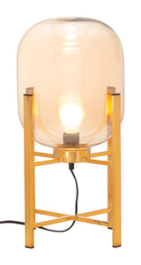 Wonderwall Gold Table Lamp by Zuomod at Eve Furniture