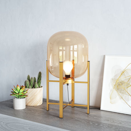 Wonderwall Gold Table Lamp by Zuomod at Eve Furniture