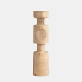 Wood, 14" Nomad Pillar Candleholder, Natural