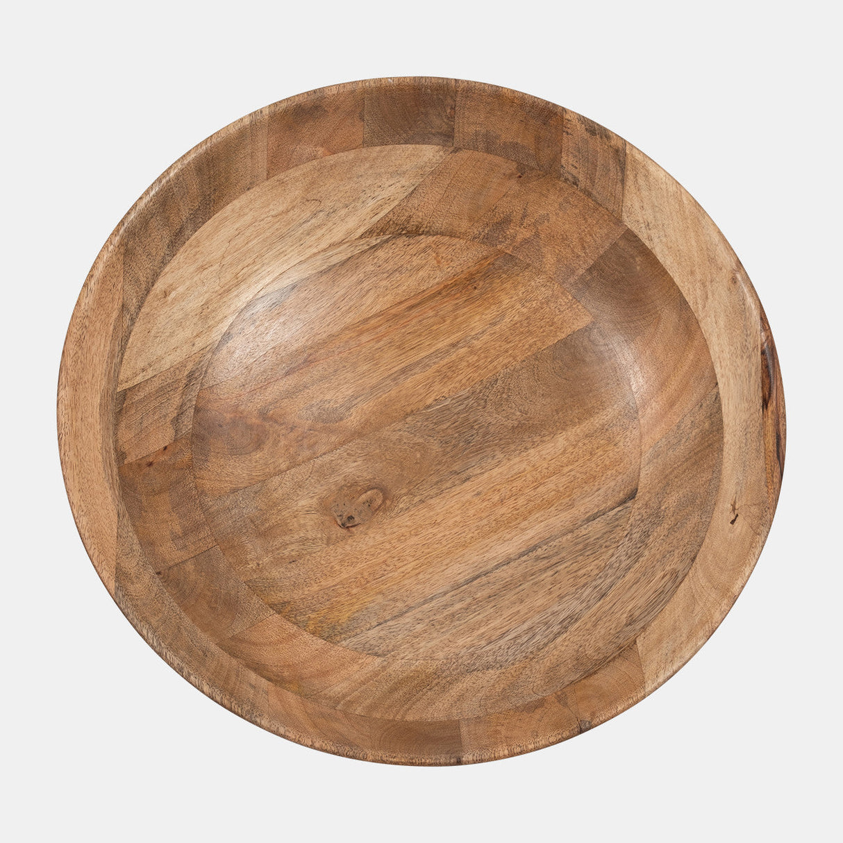 Wood, 15" Bowl On Pedestal, Natural