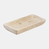 Wood, 16" Rectangular Tray, Natural