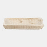 Wood, 16" Rectangular Tray, Natural