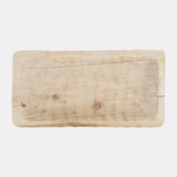 Wood, 16" Rectangular Tray, Natural