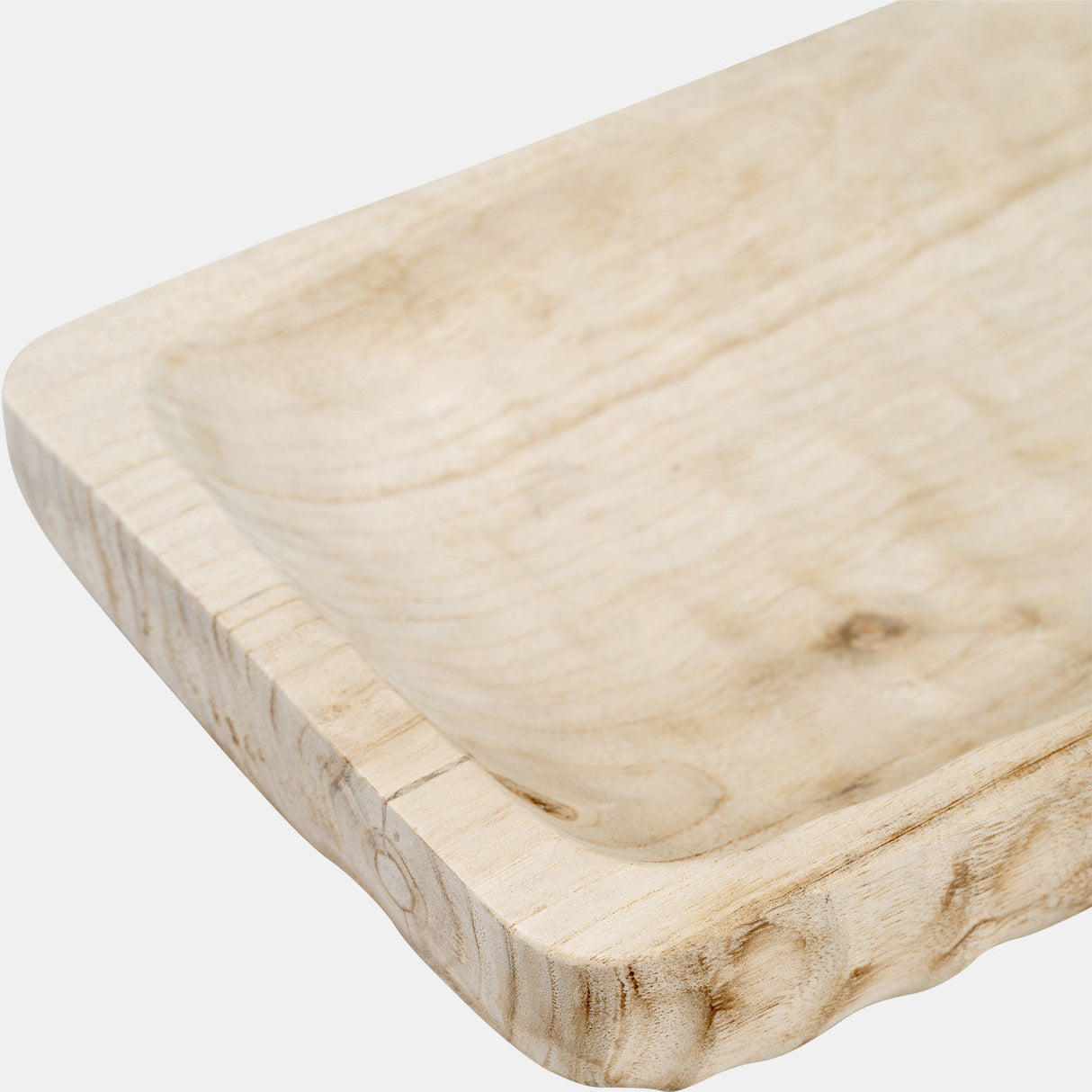 Wood, 16" Rectangular Tray, Natural