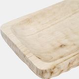 Wood, 16" Rectangular Tray, Natural