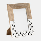 Wood,5x7, Dog-paws Photo Frame,white