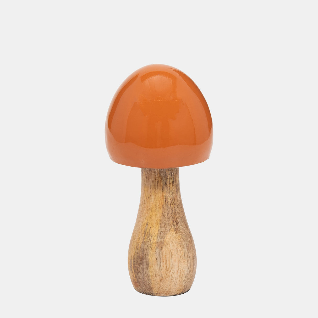 Wood, 6" Coned Mushroom, Burnt Orange