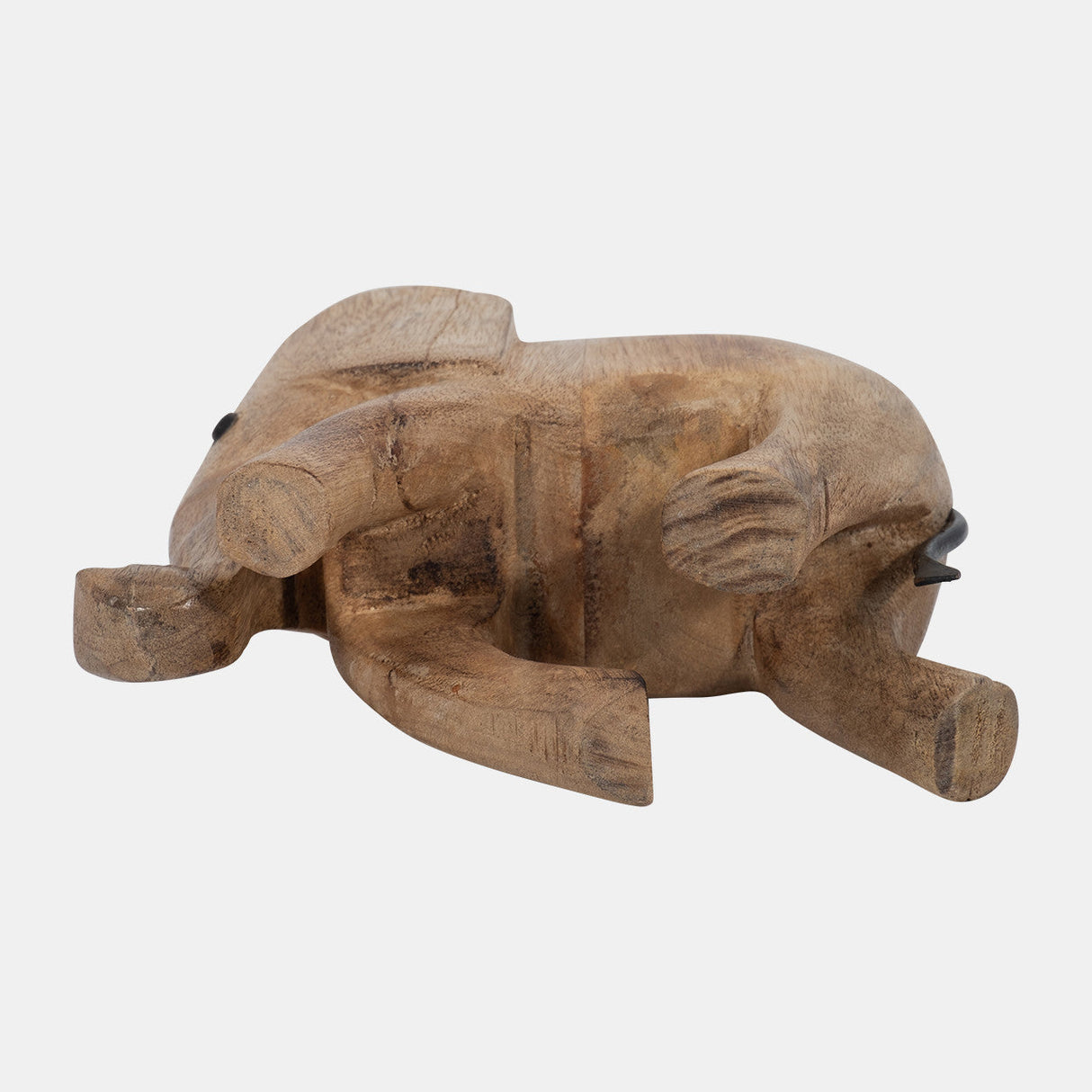 Wood, 7"h Elephant Deco, Brown