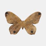 Wood, 9" Butterfly Deco, Brown