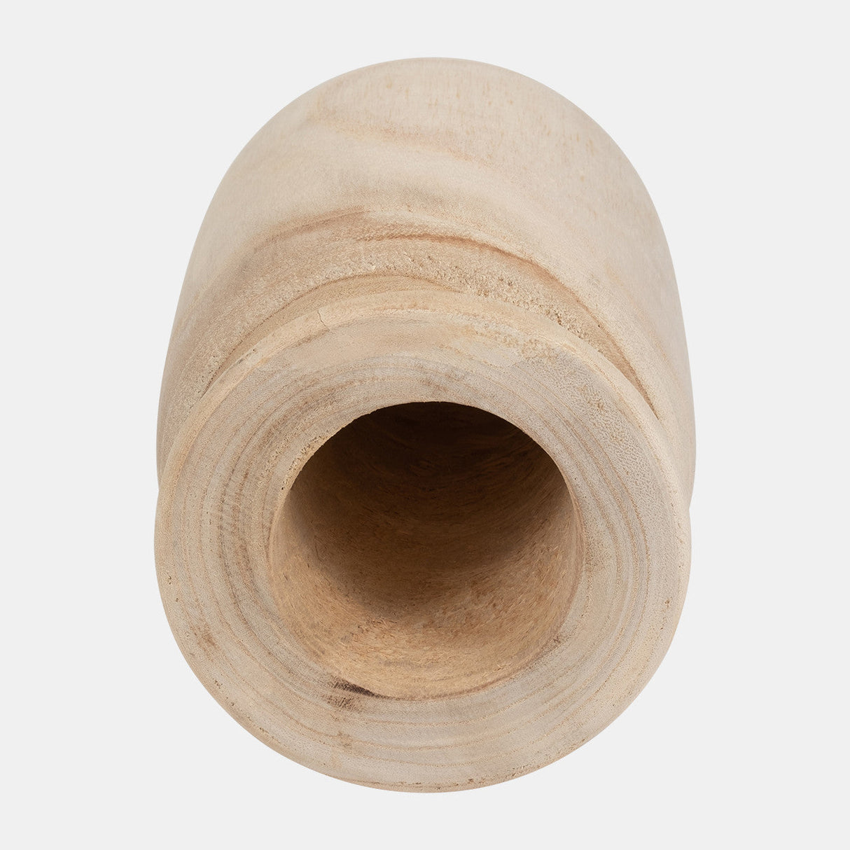 Wood, 9"h Organic Vase, Natural