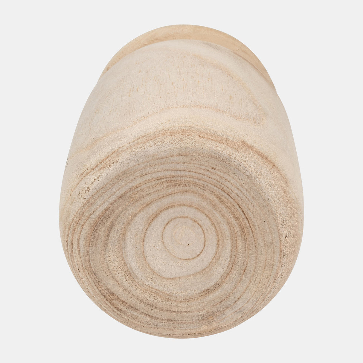 Wood, 9"h Organic Vase, Natural