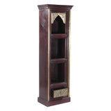 Wood Bookshelf with Brass Fittings by Home Trends & Design at Eve Furniture
