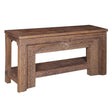 Wood Console Table with Hand Carved Panel by Home Trends & Design at Eve Furniture