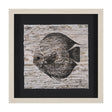 Wood Grain Fish II by Mercana Studio a Hand Embellished Textured Framed Art Print Matted under Glass by Mercana at Eve Furniture