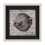 Wood Grain Fish II by Mercana Studio a Hand Embellished Textured Framed Art Print Matted under Glass by Mercana at Eve Furniture