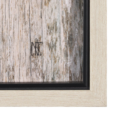Wood Grain Sea Plant I by Mercana Studio a Hand Embellished Textured Framed Art Print by Mercana at Eve Furniture