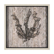 Wood Grain Sea Plant I by Mercana Studio a Hand Embellished Textured Framed Art Print by Mercana at Eve Furniture