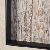 Wood Grain Sea Plant II by Mercana Studio a Hand Embellished Textured Framed Art Print by Mercana at Eve Furniture