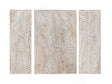 Wood Palms Natural/White Wall Art by Crestview at Eve Furniture