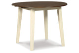 Woodanville Cream/Brown Dining Drop Leaf Table by Ashley at Eve Furniture