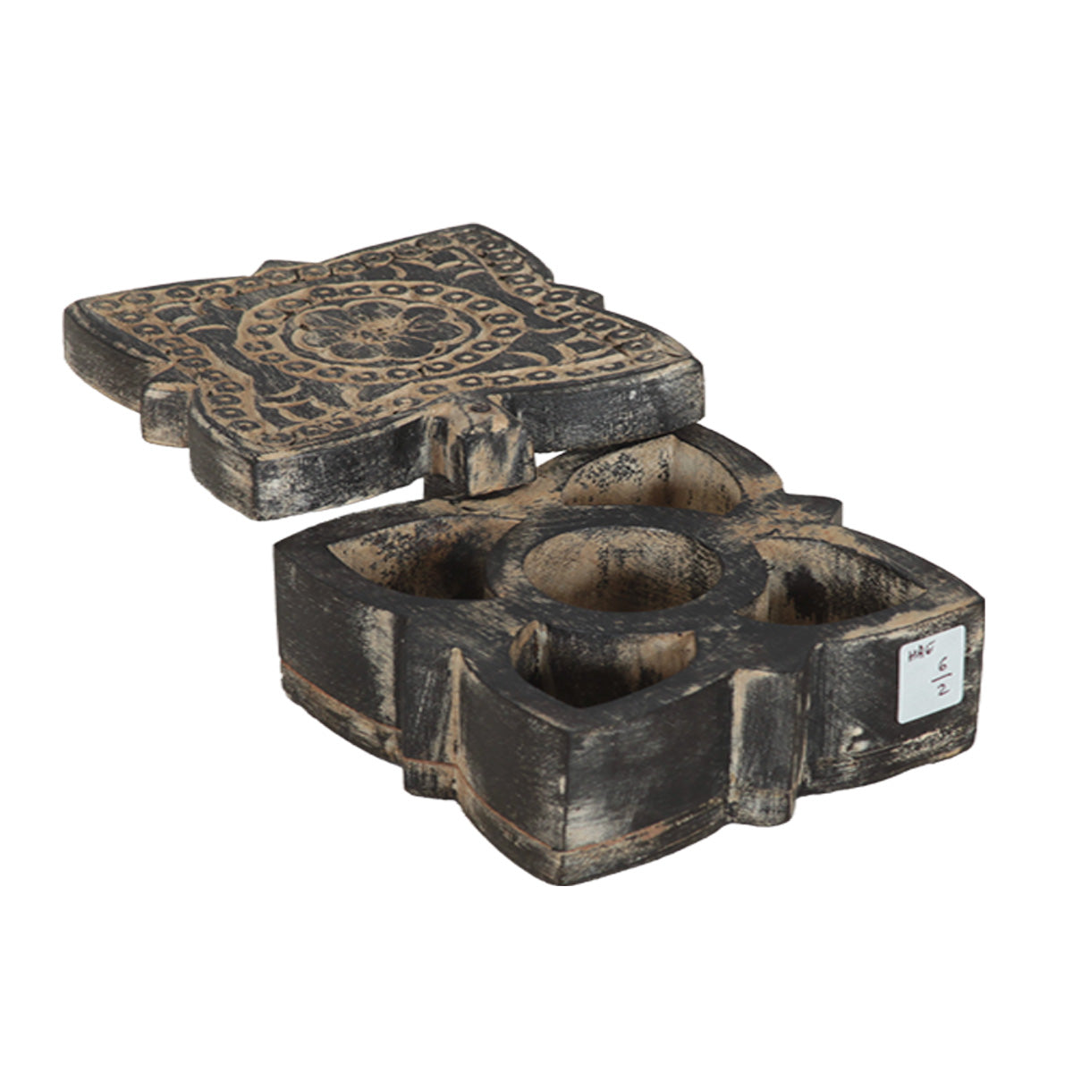 Wooden Carved Spice Box by Eve Furniture at Eve Furniture