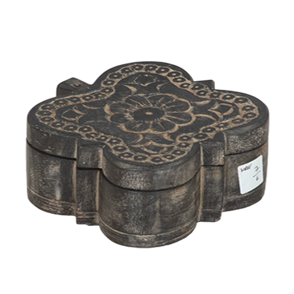 Wooden Carved Spice Box by Home Trends & Design at Eve Furniture