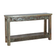 Wooden Console Table With Carved Detailing and Bottom Shelf by Home Trends & Design at Eve Furniture
