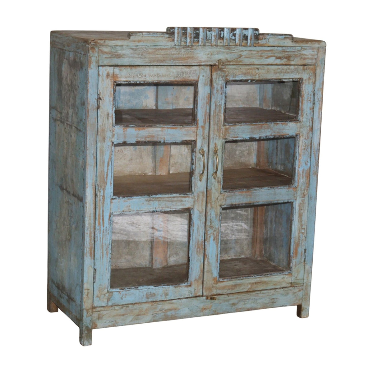 Wooden Glass Almirah by Classic Home at Eve Furniture