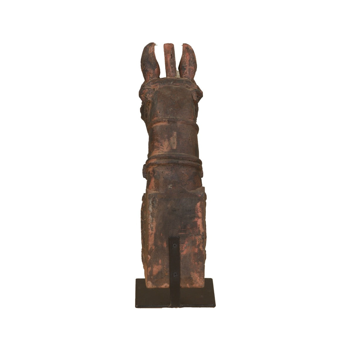 Wooden Horse Head on Iron Stand by Home Trends & Design at Eve Furniture